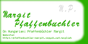 margit pfaffenbuchler business card